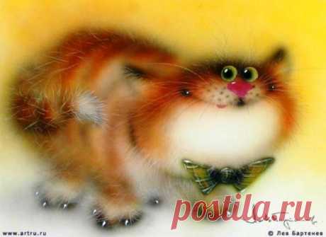 Пушистые иллюстрации Льва Бартенева. / Декупаж / Картинки для декупажа