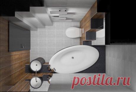 Ванная комната во всех ракурсах. Лаконично и стильно!