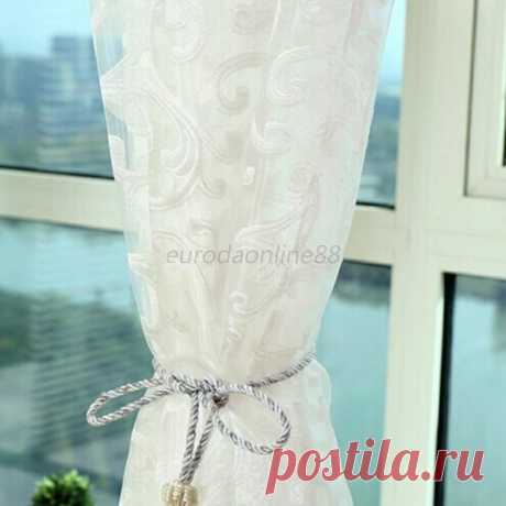 Floral Type Drape Panel Sheer Scarf Valance Tulle Voile Door Window Curtain New | eBay