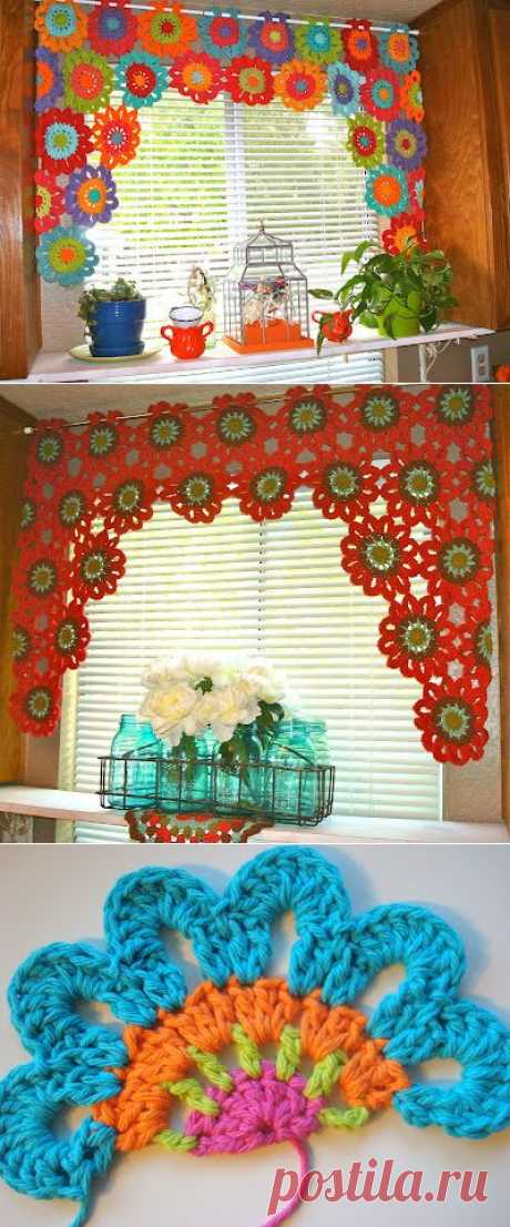 Once Upon A Pink Moon: Flower Power Valance Tutorial