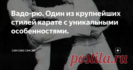 Вадо-рю. Один из крупнейших стилей карате с уникальными особенностями. В «большой пятерке» главных японских стилей карате, вадо-рю стоит особняком - как по происхождению, так и по технике. Кроме того, есть принципиальные различия в методике тренировок, и других аспектах. Чтобы понять это, нужно обратиться к личности создателя стиля - Хиронори Оцука. Его мастерство и уникальный опыт позволили создать нетипичное карате, которое, в принципе, вполне могло быть признано самосто...