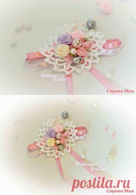 Бутоньерка в стиле "Шебби шик" - Страна Мам