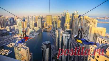 В ОАЭ можно прокатиться на самом длинном в мире стальном тросе, попавшем в Книгу Гиннесса | Туризм