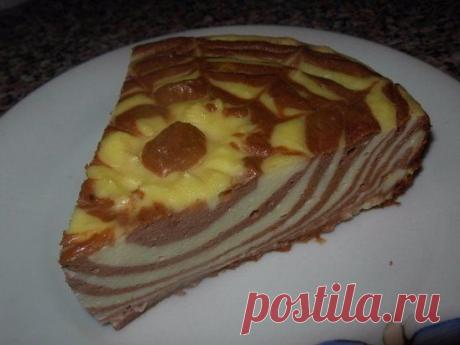 ТВОРОЖНИК ЗЕБРА
- 1 кг. творога
- 6 шт. яиц
- 1 стакан сахара
- 100 мл. сливок 10%
- 100 гр. тёмного шоколада
- 4 ст.л. (с горкой) картофельного крахмала