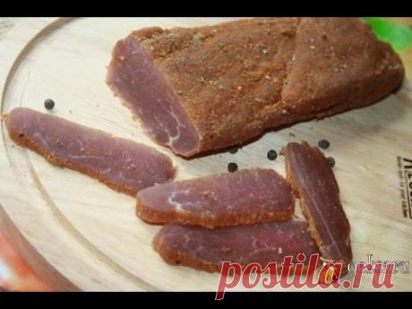 Быстрый рецепт вяленого мяса