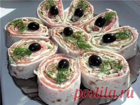 ЗАКУСКИ ИЗ ЛАВАША (13 вариантов).