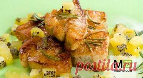 Мясо гриль с соусом из ананаса и киви - кулинарный рецепт. Миллион Меню