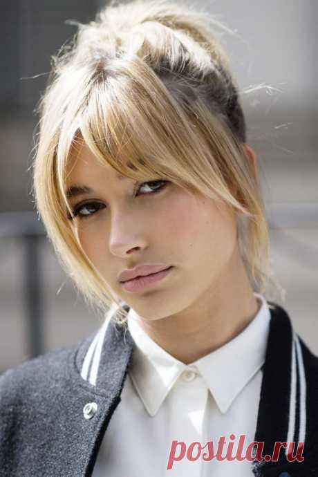 Удлиненная челка — романтично и невероятно стильно: 20 потрясающих идей