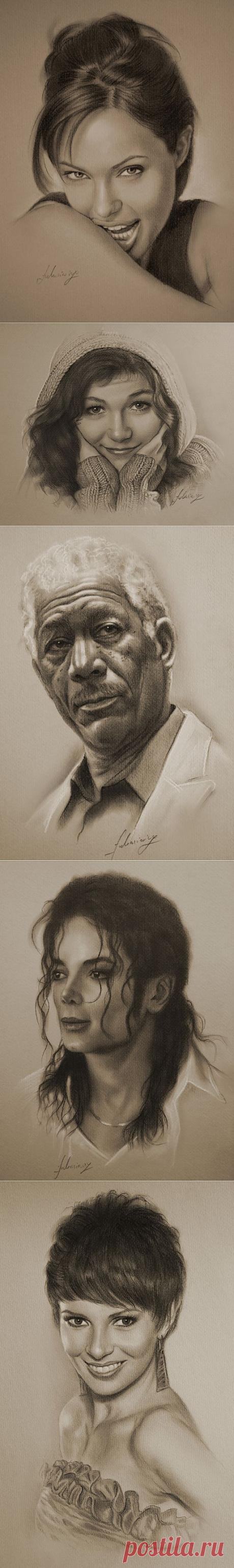 Портреты как фотографии. Художник krzysztof20d | В мире интересного