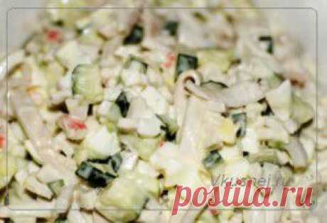 Салат из кальмаров | Рецепты вкусно