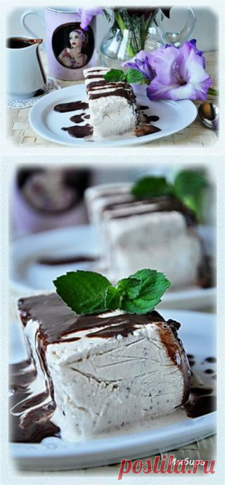 Мятный семифредо с шоколадом