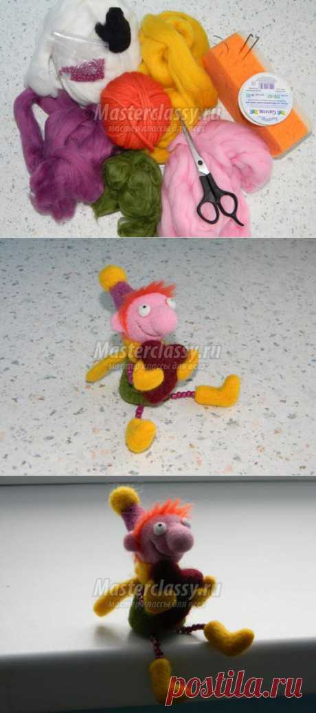 Поделка в технике смешанного валяния «От сердца к сердцу» на день Святого Валентина. Мастер класс с пошаговым фото