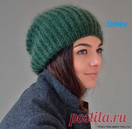 Шикарные шапки «Mist» из мохера от дизайнера Kim Hargreaves (2 варианта вязания)!