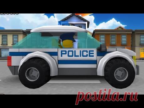 Мультик про машинки и паровозики. Мультфильм LEGO City. Прогулка по городу LEGO City.