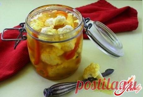 Рецепт консервирования цветной капусты: специи, овощи, уксус