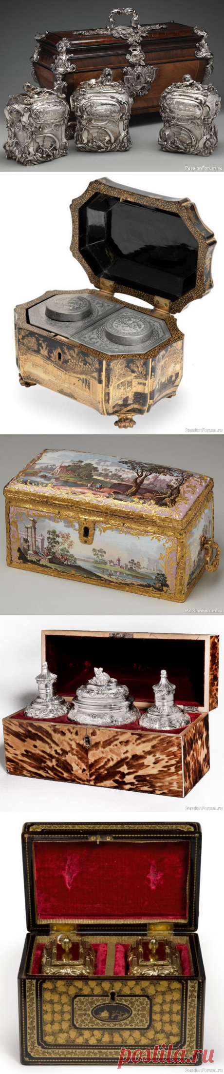 Чайные шкатулки XVIII-XIX веков | Истории в картинках