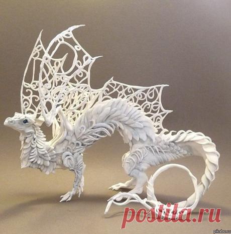 Дракон из бумаги.Просто красиво!