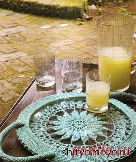 Оригинальная идея. Обвязываем поднос.