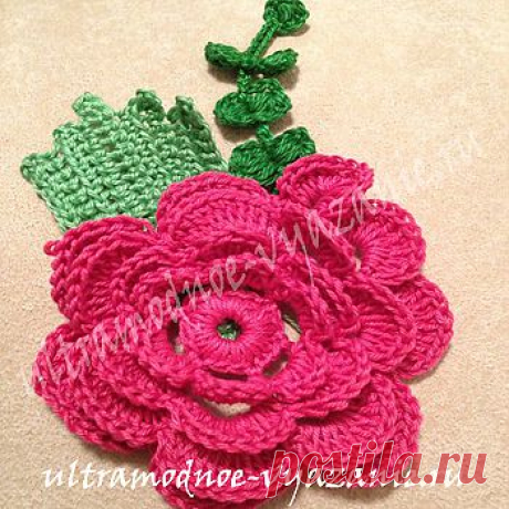 Мастер-класс: как связать многоярусный цветок крючком