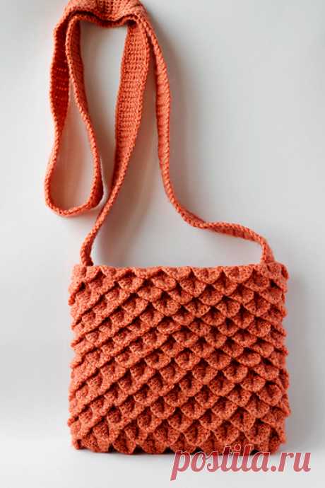 Схема крючком узор чешуйки, описание выполнения, фото, видео мк