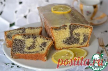 Мраморный маковый кекс – кулинарный рецепт