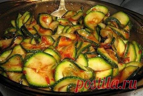 Кабачки маринованные мгновенного поедания