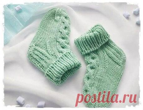 Детские носочки спицами