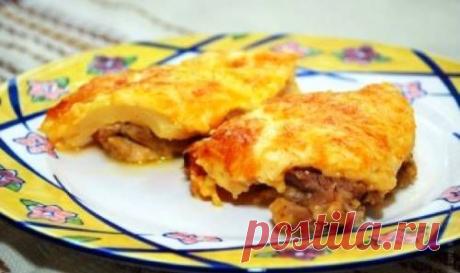 Отбивные из курицы с сыром и ананасом / Простые рецепты