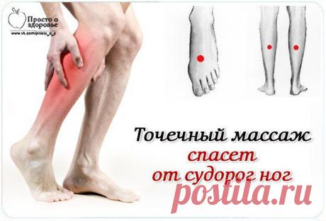 Точечный массаж спасет от судорог.