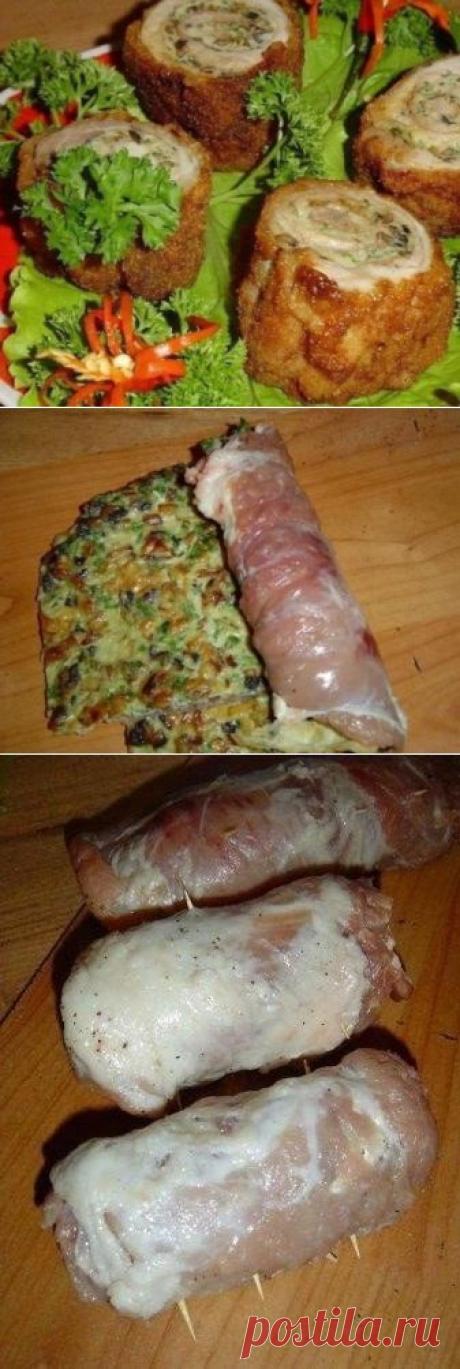 Оригинальная закуска "Пенечки" с мясом и грибами