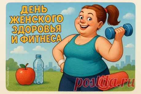 День женского здоровья и фитнеса — праздник, который стал символом заботы о женском благополучии и важности активного образа жизни. Открытки на День женского здоровья и фитнеса!
