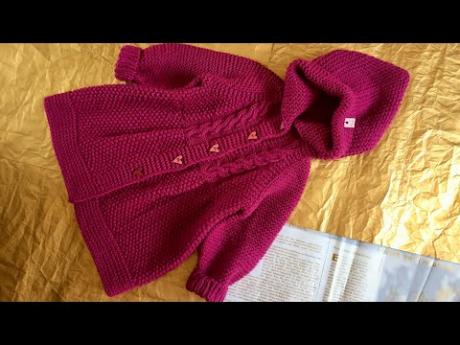 Вяжем кардиган на девочку 2 года. 2 часть. #детскийкардиганспицами #вязание