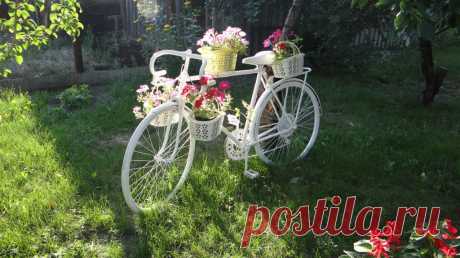 Клумба из старого велосипеда: идеи — Сделай сам, идеи для творчества - DIY Ideas