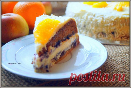 Сметанный торт с кокосовым кремом. Рецепт благодарность.. Рецепт c фото, мы подскажем, как приготовить!