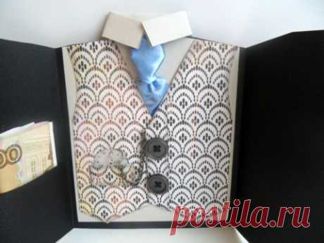 Открытка любимому мужчине, папе или дедушке своими руками