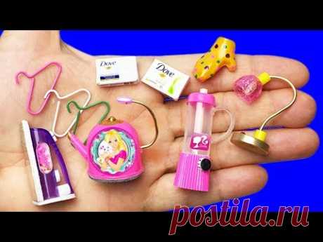 20 DIY BARBIE MINIATURE DOLLHOUSE HACKS AND CRAFTS !!!