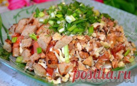 Салат "Альпийский" с курицей и грецкими орехами (рецепт с фото) | RUtxt.ru