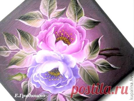 Розы в Кемеровской росписи - Ярмарка Мастеров - ручная работа, handmade