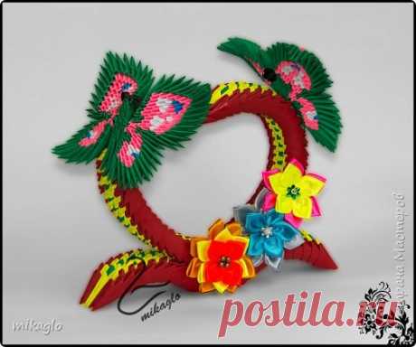 Origami 3d heart and butterflys | Страна Мастеров