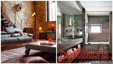 Декоративный камень в интерьере