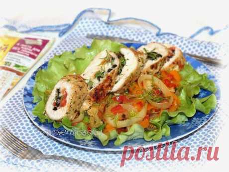 Пиперада - жареный перец с луком и курочкой