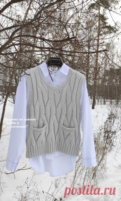 Схема и описание к новой вязаной модели | ХОББИ (вязание спицами) и другие РАЗВЛЕЧЕНИЯ | Дзен
