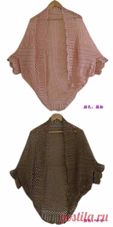 ажурный жилет.