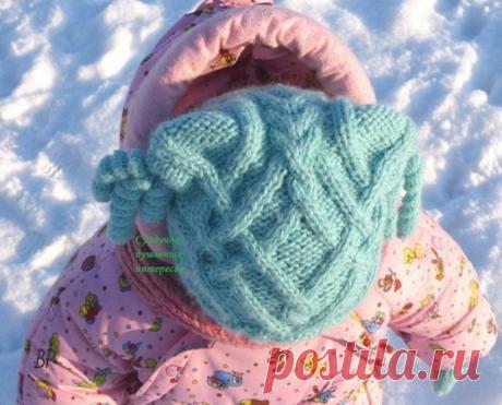 Детская зимняя шапочка из категории Интересные идеи – Вязаные идеи, идеи для вязания