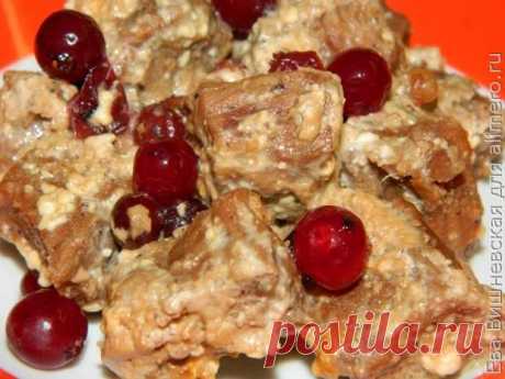 (10) Сочное мясо с клюквой по-боярски - Ваши любимые рецепты
- 28 января
- 43328456770 - Медиаплатформа МирТесен Степень сложности: ничего сложного нет! Время приготовления: всего лишь 10 минуточек для подготовки, а все остальное время (это 2,5 часа) нужно для запекания в духовом шкафу Ингредиенты, нужные нам для трех порций: — 500 г говядины — 6 ч. ложек клюквы для запекания и дополн...
