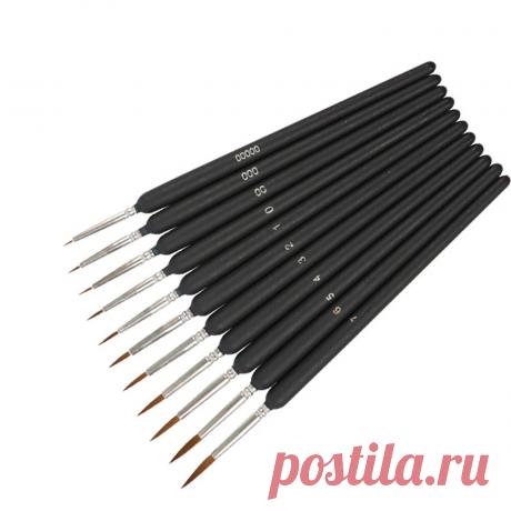 11 pcs langhao line drawing pen set line hooking painting brush edge oil brush watercolor pen set for beginner professional Sale - Banggood.com