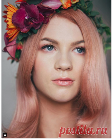 Хюгге-окрашивание: самый уютный тренд года - Еще один актуальный оттенок-гибрид – “блоранж”, микс блонда и ярко-рыжего. В итоге получается нежный персиковый цвет, который идеально подходит девушкам с бледной фарфоровой кожей и светлыми глазами.
