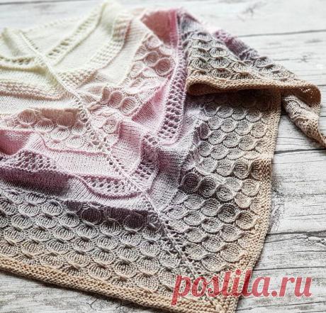 Узор “ракушка” спицами. Схемы с описанием | Инна Змиевская | Дзен