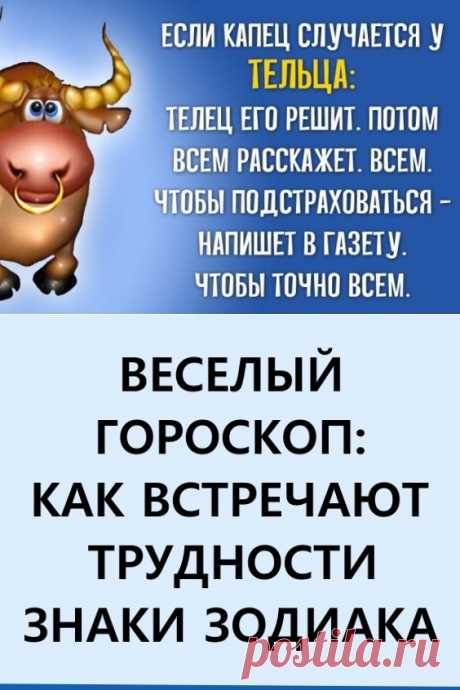 Весёлый гороскоп: как встречают трудности знаки Зодиака. Как поступают разные знаки зодиака в нестандартной ситуации? Предлагаем ознакомиться с действиями типичных представителей различных знаков зодиака в шуточной форме. #гороскоп #знакизодиака #веселыйгороскоп  #шуточныйгороскоп
