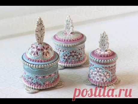 How to Make Enamel Filigree Cookie Boxes - A SugarVeil® Products Collaboration